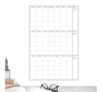 Wall Dry Wriase Calendar - Whiteboard Planner, Unlimited Date Organizer, Board Setting Objective, Project Management Tool, Home Office Schedule, Student Study Accessory, To Do