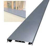 Wall Eaves Drip Rail Outdoor Balcony Decoration Deflector Cuttable Flashing with Lighting Slot 14x120cm (5.5x47.2in) for Enhanced Rain Protection and Aesthetic Appeal