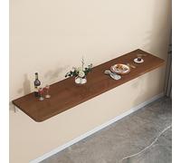 Wall ed Folding Table SpaceSaving Fold Down Desk for Home Office Kitchen Ga & Laundry Brown Wood Design70x30CM/27.6x11.8in