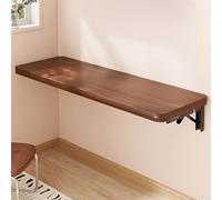 Wall ed Folding Table SpaceSaving Wood Floating Desk Fold Down Shelf with Brackets Versatile Foldable Table for Home Office Laundry Room Kitchen Dining (47.2x11.8 in)