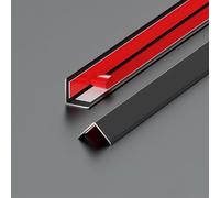 Wall Edge Corner Protector Guard Angle, Aluminum L Molding Wall Corner Guard With 89° Angle, Convenience Self Adhesive Protection Edge Safety Bumpers For Furniture(Black,80cm/31in)