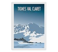 WALL EDITIONS Art Poster Tignes Val Claret TuroMemoriesStudio 50 x 70 cm