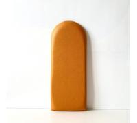 Wall Enclosure Fabric Tufted Upholstered Headboard，Bumper Guard Modern Vertical Channel Design with Stepped Silhouette Top Edge，Soft Cushion，Simple Bedroom Impact Protection Pumpkin Orange 20 * 50CM