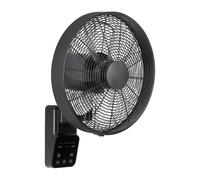 Wall Fan Airos Eco Design Wall II Black with Remote