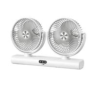 Wall Fan Twin Head Rechargeable Multi-Angle Rotation