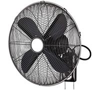 Wall Fan Wall Mounted Retro Electric Fan on Industrial Wall Home Restaurant Swinging Shaking his Big Head (Color : Black, Size : 18inch)