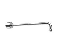 Wall-FED Shower Head ARM Chrome 432MM X 57MM, Suitable for All Pressure Systems, Stainless Steel Construction, Push-Fit Front-of-Tile Installation, 1 in Pack