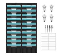 Wall File Holder,Oxford Chart with 20 Pockets - File Holder Wall Mounted Storage Chart,for Home Office Classroom Door Entryway Document Letter Bill Teacher Student Family
