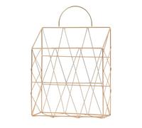 Wall File Organizer: Space Saving Hanging Shelf, Vertical Paper Holder, Metal Mounted Tray | Document Storage Pocket, D Sorter