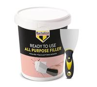 Wall Filler - All-Purpose 600g Ready Mixed Crack & Hole Repair Paste for Plaster, Wood & Plasterboard | Smooth White Finish, Interior & Exterior, Includes 3” Flexible Tool - Bartoline