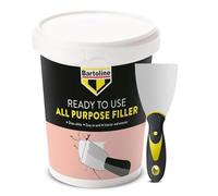 Wall Filler - All-Purpose 600g Ready Mixed Crack & Hole Repair Paste for Plaster, Wood & Plasterboard | Smooth White Finish, Interior & Exterior, Includes 3” Flexible Tool - Bartoline