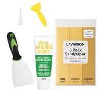 Wall Filler All Purpose Filler for Cracks Holes Plaster Wood Drywall - Ready Mixed Mending Agent with Scraper Putty Knife Sandpaper Polyfilla Use