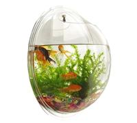 Wall Fish Tank Clear Acrylic Hydroponic Decorative Wall Fish Bowl Impact-Resistant Bubble Tank Wall Space-Saving Terrariums Gift, 6x6x3in