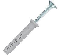 Wall Fixing Kit, M6 x 40mm Expansion Anchors with Screws, 14-Piece Set, Zinc Plated, Hammer Shaped Headed Wall Foxing Kit with M6 x 40 mm 14 Set Screws & Plugs Kit, Wall Fixing Kit