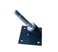Wall Flag Bracket with Angled Pole Socket and Square Mounting Plate for Outdoor Signs and Exhibitions Suitable for Storefronts and