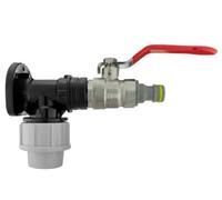 Wall Flange Kit 20mm MDPE - Designed for Secure and efficient Connections with 20mm MDPE Pipes Suitable for Gardening, Backyard, Around The House, Farmhouse (Lever Valve & Snap On)