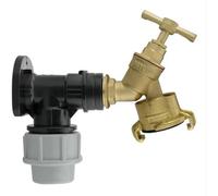 Wall Flange Kit 20mm MDPE - Designed for Secure and efficient Connections with 20mm MDPE Pipes Suitable for Gardening, Backyard, Around The House, Farmhouse (Bib Tap Geka Outlet)