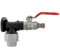 Wall Flange Kit 20mm MDPE - Designed for Secure and efficient Connections with 20mm MDPE Pipes Suitable for Gardening, Backyard, Around The House, Farmhouse (Lever Valve & Snap On WL)