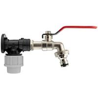 Wall Flange Kit 20mm MDPE - Designed for Secure and efficient Connections with 20mm MDPE Pipes Suitable for Gardening, Backyard, Around The House, Farmhouse (Lever Tap & Snap On)