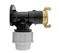 Wall Flange Kit 25mm MDPE Set Connectors - Designed for Secure and efficient Connections with 25mm MDPE Pipes. (¾” BSP Geka)