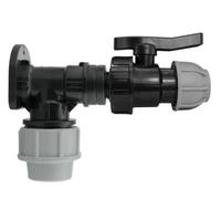 Wall Flange Kit 25mm MDPE Set Connectors - Designed for Secure and efficient Connections with 25mm MDPE Pipes. (25mm MDPE Valve)