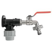Wall Flange Kit 25mm MDPE Set Connectors - Designed for Secure and efficient Connections with 25mm MDPE Pipes. (Quick Connect Lever Tap)