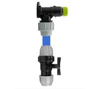 Wall Flange Kit 25mm MDPE Set Connectors - Designed for Secure and efficient Connections with 25mm MDPE Pipes. (25mm MDPE Valve + Direct Hose Connector)