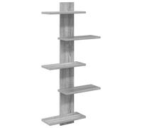 Wall Floating Shelf with Shelf with Storage Engineered Wood Shelves vidaXL
