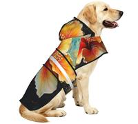 Wall Flowers Waterproof Dog Raincoat And Rain Jacket For Small Medium Large Dogs With Reflective Stripes And Adjustable Belly Strap