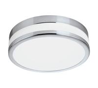 Wall Flush Ceiling Light Chrome White Painted Satin Glass Shade Bulb LED 11W