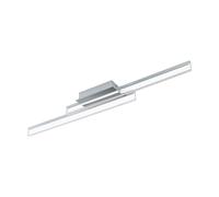 Wall Flush Ceiling Light Colour Chrome Shade Clear Plastic Bulb LED 2x10W Loops Multi One Size