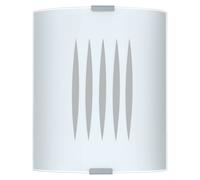 Wall Flush Ceiling Light Colour Lines Shade Design Satin Glass Bulb E27 1x60W