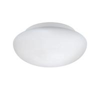 Wall Flush Ceiling Light Colour White Shade White Glass Opal Matt Bulb E27 1x60W