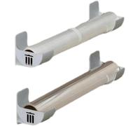 Wall Foil - 4 Pack Foil Storage Adhesive Shelf for Cabinet Side | ABS Stand Without Punching Space Saving Solution for Housewives Garbage Bag Organizer for Dining Room