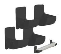 Wall Foil Holder - 4-Piece Aluminium Roll Holder with Self-Adhesive Foil Holder | Efficient Vertical Kitchen Wall Dispenser, Multipurpose Cupboard Door Holder, Space Saving Foil Organiser for the
