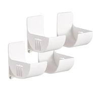 Wall Foil Holder - 4-Piece Aluminium Roll Holder with Self-Adhesive Foil Holder | Efficient Vertical Kitchen Wall Dispenser, Multipurpose Cupboard Door Holder, Space Saving Foil Organiser for the