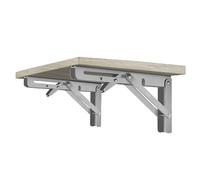 Wall Folding Table Hinge, Foldable Triangle Shelf Bracket, Space Saving Wall Shelf Brackets, Shelf Brackets, Folding Table Hinge, Safe Home Improvement