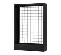 Wall Frame with Vertical Flowers Fallen Fruits Black One Size