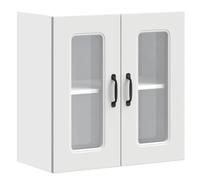 (wall glass cabinet 60 cm) vidaXL Oven Cabinets Kitchen Cabinet Oven Unit 2 pcs Lucca Engineered Wood
