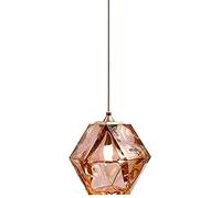 Wall Glass Pendant Ceiling Lamp MI-NI Hanging Chandelier E27 Kitchen Island Light Fixture PostCountry Restaurant Living Room Suspension Lamps Droplights,Keep Your, Rose Gold,Hanging L