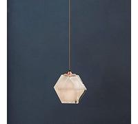 Wall Glass Pendant Ceiling Lamp MI-NI Hanging Chandelier E27 Kitchen Island Light Fixture PostCountry Restaurant Living Room Suspension Lamps Droplights,Keep Your, Rose Gold,Hanging L
