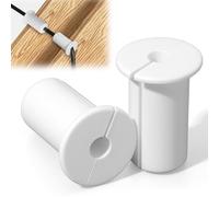 Wall Grommets for Cables, 2Pcs Wall Cable Pass Through Bushing Grommets, Practical Silicone Cable Routing Kit for Ethernet and TV Wires, White Cord Protection Accessories