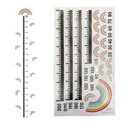 Wall Growth Curve, Height Growth Curve - Cute Height Wall Decor Height Measurement Chart | Adhesive Wall Ruler For, High Measuring Rulers