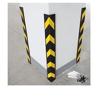 Wall Guard Bumper Protector,Car Parking Protector,Rubber Column Anti-collision Strips,L-Shape Reflective Yellow Strip Corner Guard,Garage Protection Wall Corner Guards,1cm Thick (Color:Yellow,Si (Col