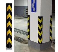 Wall Guards,Reflective Wall Guards for Car Bumper Protect, L-S Rubber Edge Protectors, Ideal for Vehicle Parking & Worhops