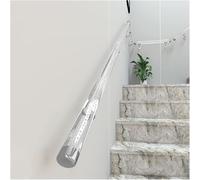 Wall Handrails Clear Acrylic Railing for Elderly Kids Mount Handrail Stairs Non-Slip, Grab Rail for Outdoor Indoor Steps(1.8m/5.9ft)
