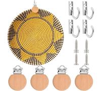 Wall Hangers Floral Design Wooden Bedspreads Clips With Hooks