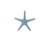 Wall Hanging Ceramic Blue Starfish Mural Crafts Decor Hotel Home Lliving Room Wall Background Ornament Wedding Gift