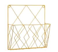 Wall Hanging File Organizer - Metal Wall Book Holder, Multi-Compartment Space Saving Rack | Storage Solution for Office Bedroom Work Research Documents Files Papers m