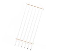 Wall Hanging Girls Hair Bows, Wooden Frame with 12 Hooks and Removable Ribbons, Decorative Room Storage Hanger Cotton Ribbon Hair Clip Organizer